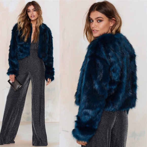 Oh my love lust for life faux fur jacket